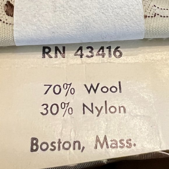 century Boston Brown Marbled Wool Blend Vintage A-Line Skirt in Size 12 - Picture 7 of 8